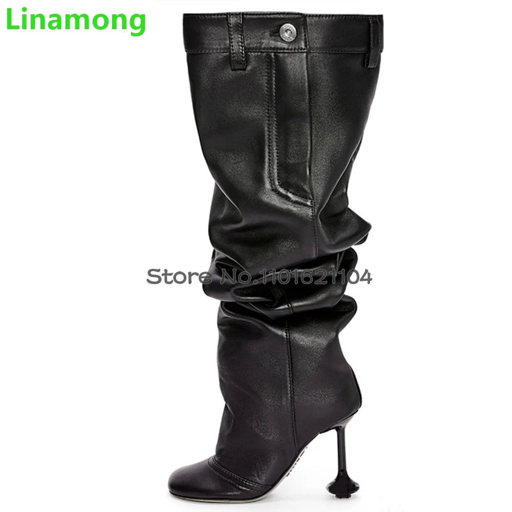 حذاء طويل بمقدمة مستديرة للنسا - مراجعة Women'S Fashion Shoes وسعره