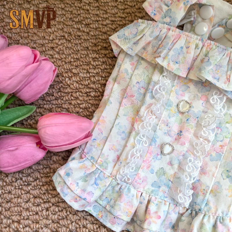 فستان بستيل زهري للحيوانات الأ - مراجعة Lace Trim Cami وسعره