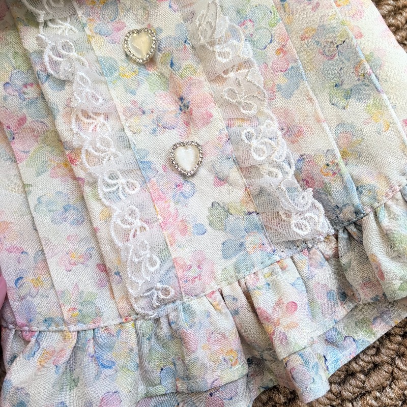 فستان بستيل زهري للحيوانات الأ - مراجعة Lace Trim Cami وسعره