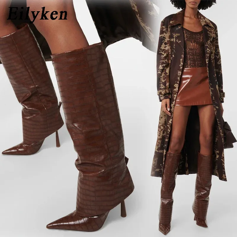 إيليكين 2027 تصميم خريف وشتاء  - مراجعة Women'S Fashion Knee High Boots وسعره