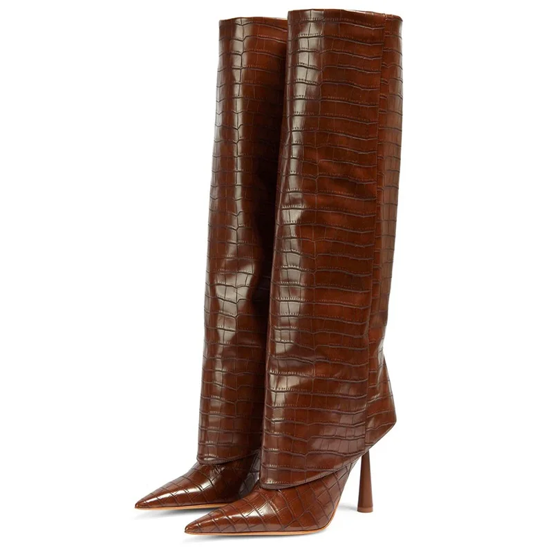 إيليكين 2027 تصميم خريف وشتاء  - مراجعة Women'S Fashion Knee High Boots وسعره