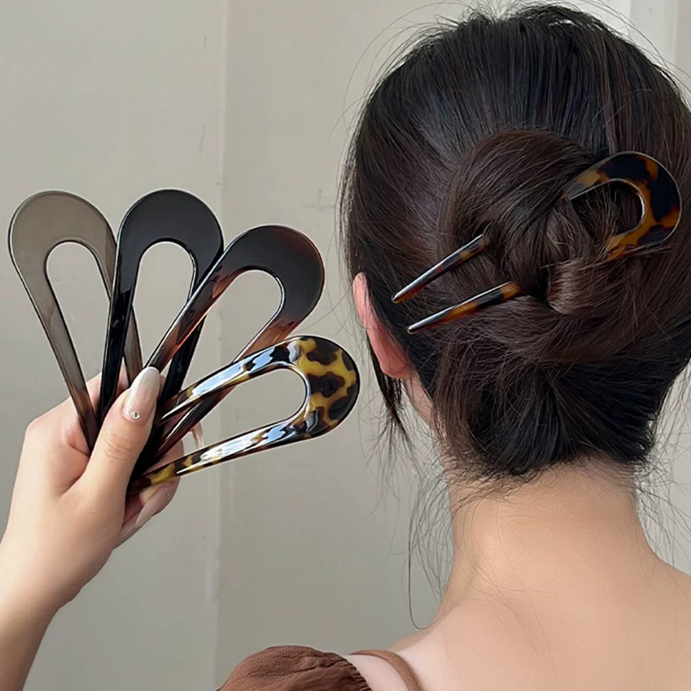مشابك شعر على شكل حرف U، دبابي - مراجعة Women'S Fashion Korea وسعره