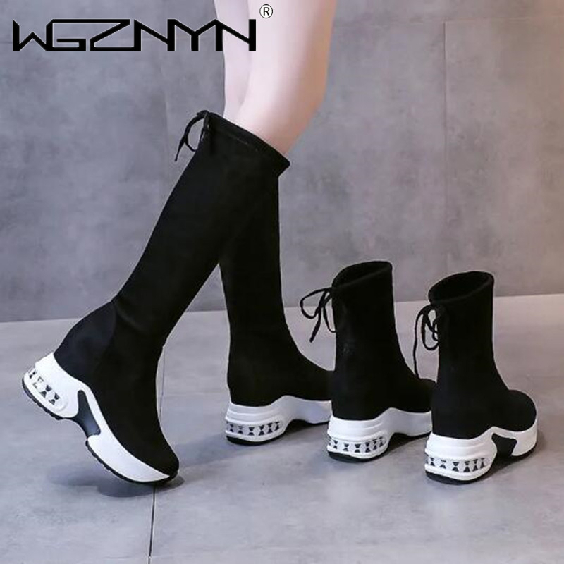 شتاء دافئ مكتنزة منصة أحذية طو - مراجعة Women'S Fashion Knee High Boots وسعره