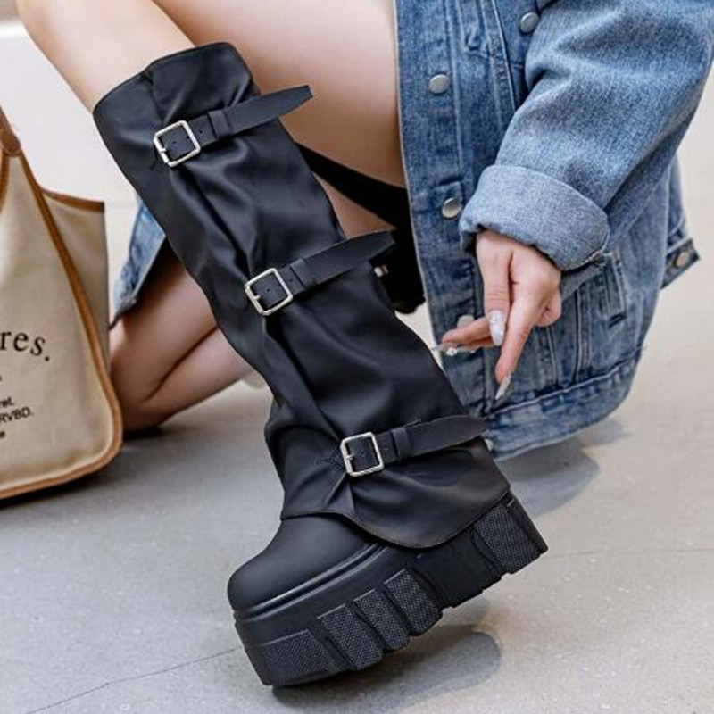 جديد 2026 موضة ماركة الخريف ال - مراجعة Women'S Fashion Knee High Boots وسعره