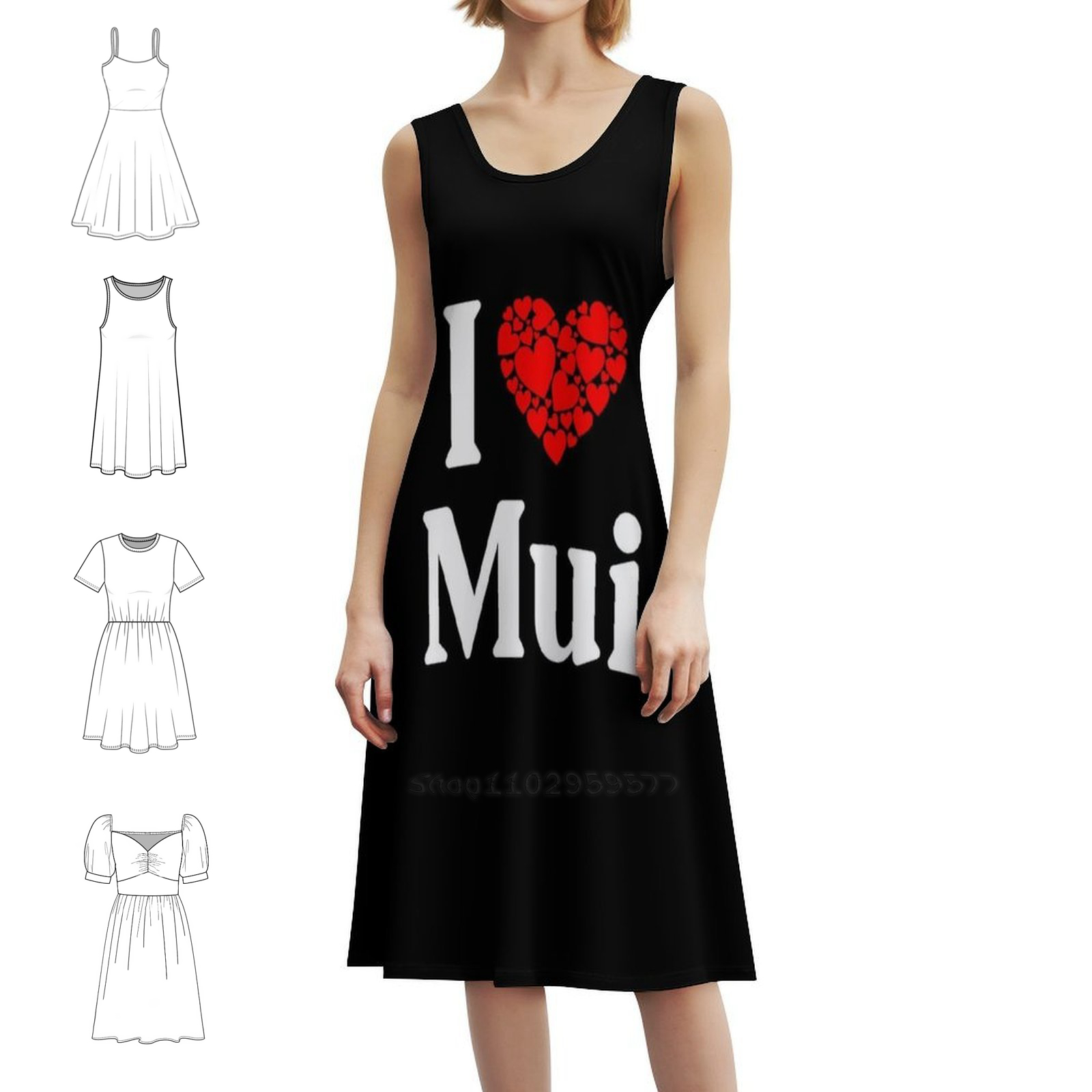 فستان Mui Heart-I Love Mui Boh - مراجعة Women Fashion Dress Names وسعره