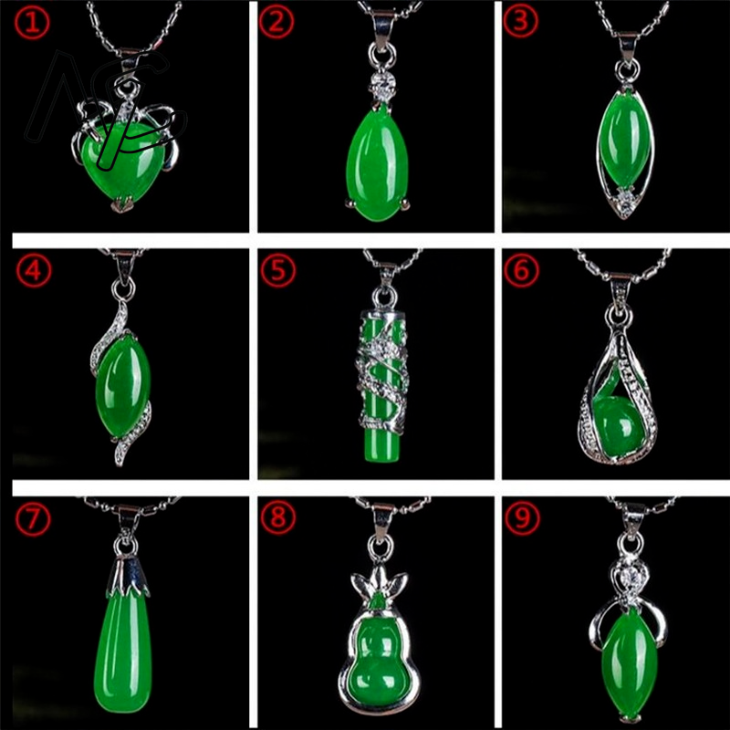 925 الفضة الصينية الأخضر اليشم - مراجعة Women'S Fashion Jewellery وسعره