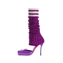 أحذية نسائية طويلة حتى الركبة  - مراجعة Women'S Fashion Knee High Boots وسعره